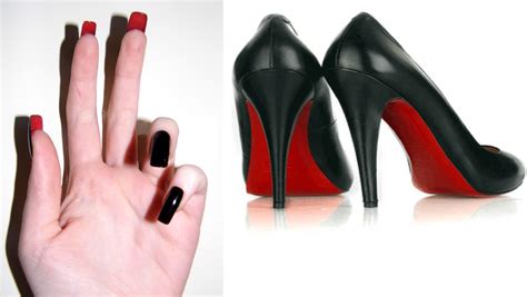 christian louboutin inspired nails